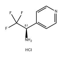 4-Pyridinemethanamine, α-(trifluoromethyl)-, hydrochloride (1:1), (αR)- Struktur