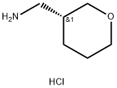 2H-Pyran-3-methanamine, tetrahydro-, hydrochloride (1:1), (3R)- Structure