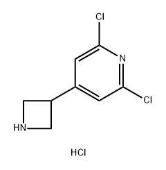 4-(Azetidin-3-yl)-2,6-dichloropyridine hydrochloride Structure