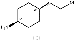 Cyclohexaneethanol, 4-amino-, hydrochloride (1:1), trans- Structure