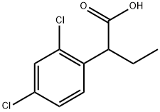 Benzeneacetic acid, 2,4-dichloro-α-ethyl- 化学構造式