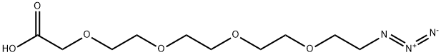 叠氮-四聚乙二醇-乙酸, 201467-81-4, 结构式