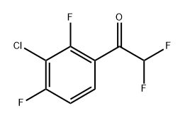 1-(3-Chloro-2,4-difluorophenyl)-2,2-difluoroethanone Structure