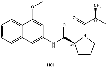 L-Prolinamide, L-alanyl-N-(4-methoxy-2-naphthalenyl)-, monohydrochloride (9CI)|H-丙氨酸-脯氨酸-4MβNA·HCl