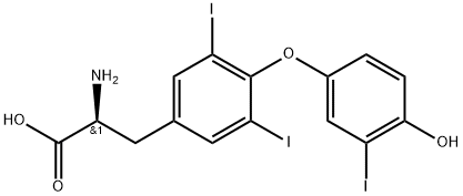 O-(4-Hydroxy-3-(131I)iodophenyl)-3,5-di(131I)iodo-L-tyrosine 结构式