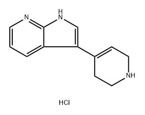3-(1,2,3,6-Tetrahydro-4-pyridinyl)-1H-pyrrolo[2,3-b]pyridine 2HCl Struktur