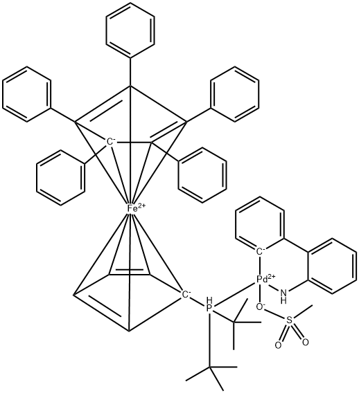 QPhos Pd G3 化学構造式