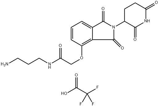 Thalidomide-O-amido-C3-NH2 (TFA), 2022182-58-5, 结构式
