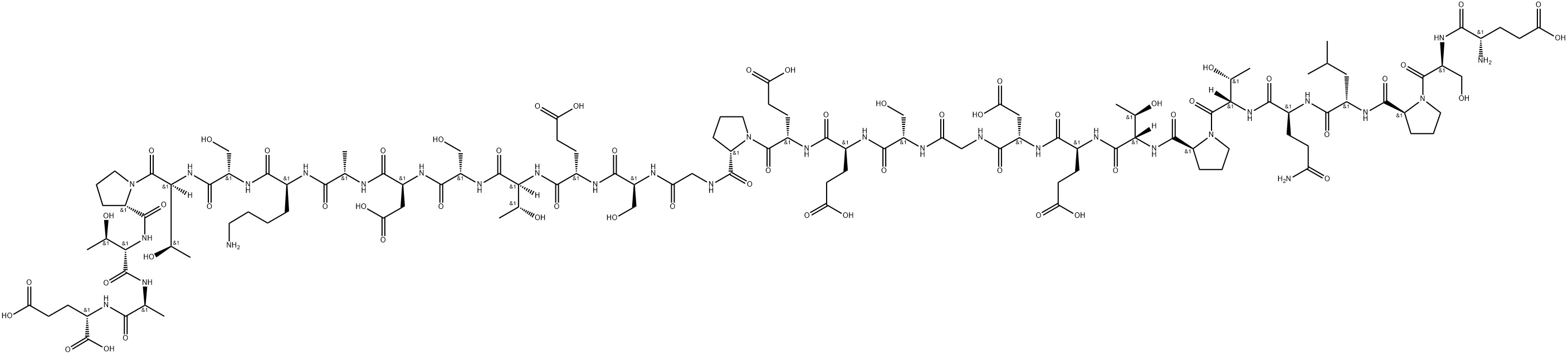 TAU PEPTIDE (45-73) (EXON 2/INSERT 1 DOMAIN), 2022956-54-1, 结构式