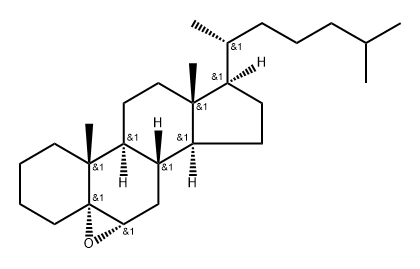 5,6α-Epoxy-5α-cholestane Structure