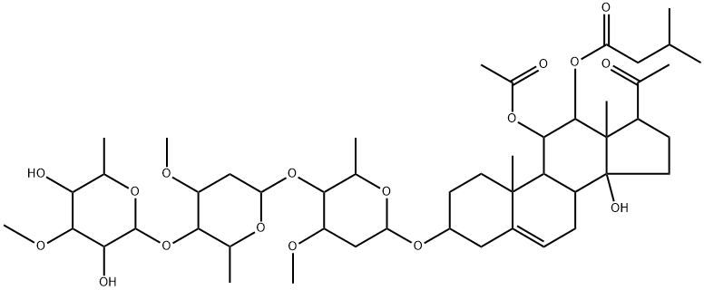 苦绳甙 AA1, 20230-41-5, 结构式