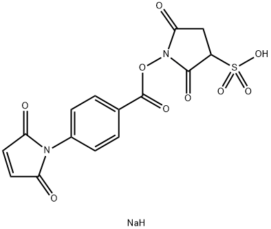 4-(2,5-Dihydro-2,5-dioxo-1h-pyrrol-1-yl)-benzoic acid 2,5-dioxo-3-sulfo-1-pyrrolidinyl ester sodium salt,202413-99-8,结构式