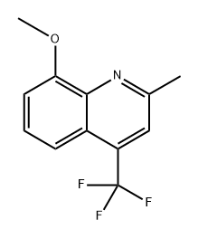 8-Methoxy-2-methyl-4-(trifluoromethyl)quinoline 结构式