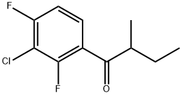 1-(3-Chloro-2,4-difluorophenyl)-2-methyl-1-butanone 结构式