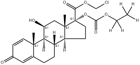 [2H5]-LOTEPREDNOL ETABONATE, 2026643-11-6, 结构式