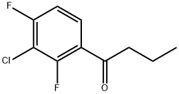 1-(3-Chloro-2,4-difluorophenyl)-1-butanone 结构式