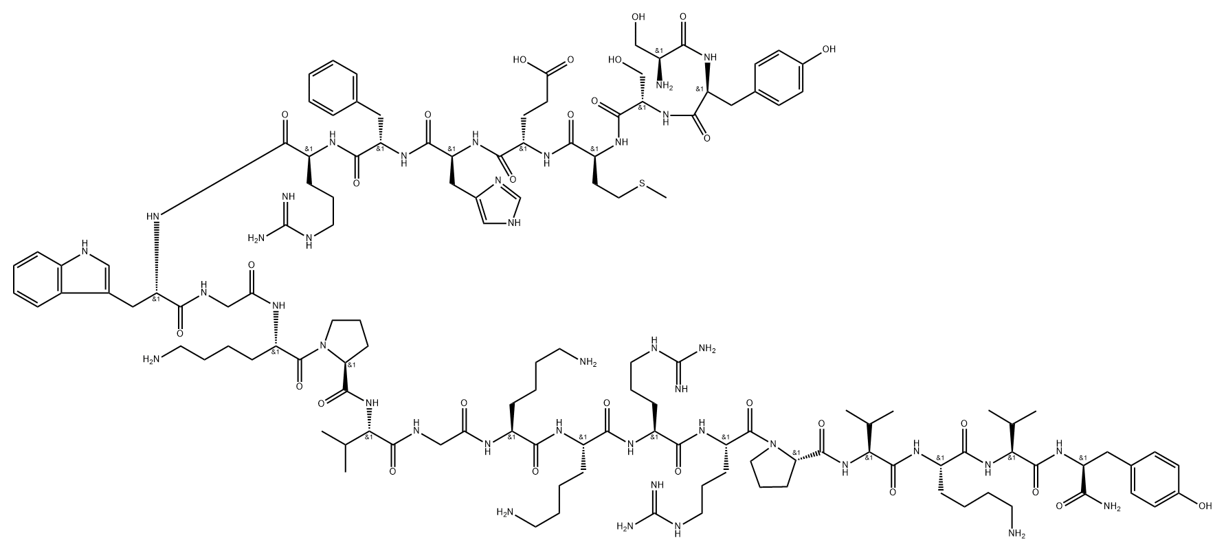 曲可克肽 结构式