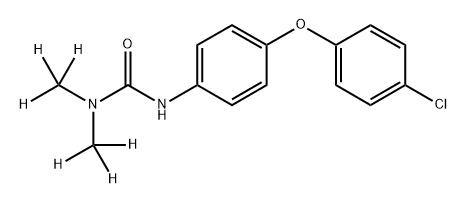 CHLOROXURON-D6, 2030182-44-4, 结构式