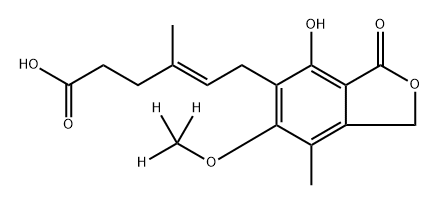 霉酚酸 D3, 2033106-92-0, 结构式
