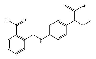 2-(((4-(1-carboxypropyl)phenyl)amino)methyl)benzoic acid|吲哚布芬杂质I