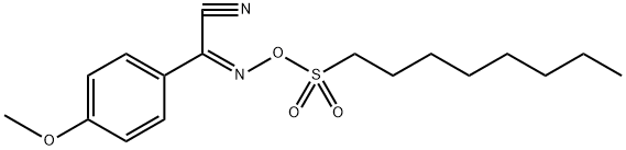 Benzeneacetonitrille,4-methoxy-a-
[[(octylsulfonyl)oxy]imino,(aZ) Structure