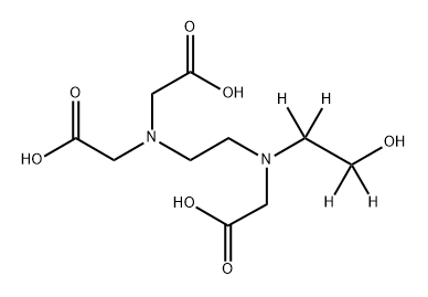2-HEDTA (2-HYDROXYETHYL-D4, 98%), 203805-99-6, 结构式
