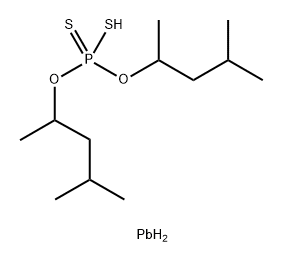 phosphorodithioate O,O-bis(1,3-dimethylbutyl), lead salt  Structure