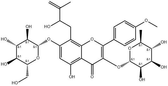 hydroxyl icariin, 2043020-08-0, 结构式