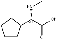 Cyclopentaneacetic acid, α-(methylamino)-, (αS)- Structure