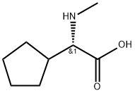 N-甲基-L-环戊基甘氨酸, 204460-99-1, 结构式