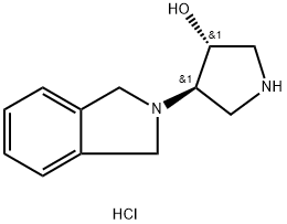 RAC-(3R,4R)-4-(2,3-DIHYDRO-1H-ISOINDOL-2-YL)PYRROLIDIN-3-OL DIHYDROCHLORIDE, TRANS,2044705-57-7,结构式