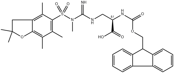 Fmoc-D-Alg(Me,Pbf)-OH Struktur