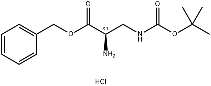 H-D-DAP(BOC)-OBZL.HCL 结构式