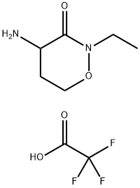 4-AMINO-2-ETHYL-1,2-OXAZINAN-3-ONE, TRIFLUOROACETIC ACID 结构式