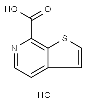 噻吩并[2,3-C]吡啶-7-甲酸盐酸盐 结构式