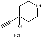 4-乙炔基哌啶-4-醇盐酸盐 结构式