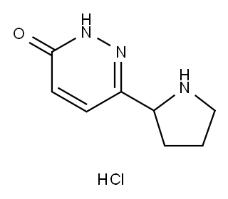 6-(pyrrolidin-2-yl)pyridazin-3-ol hydrochloride 结构式