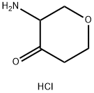 3-AMINOOXAN-4-ONE HYDROCHLORIDE 结构式