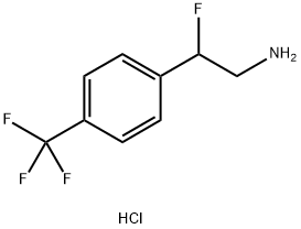 2-FLUORO-2-[4-(TRIFLUOROMETHYL)PHENYL]ETHAN-1-AMINE HYDROCHLORIDE 结构式