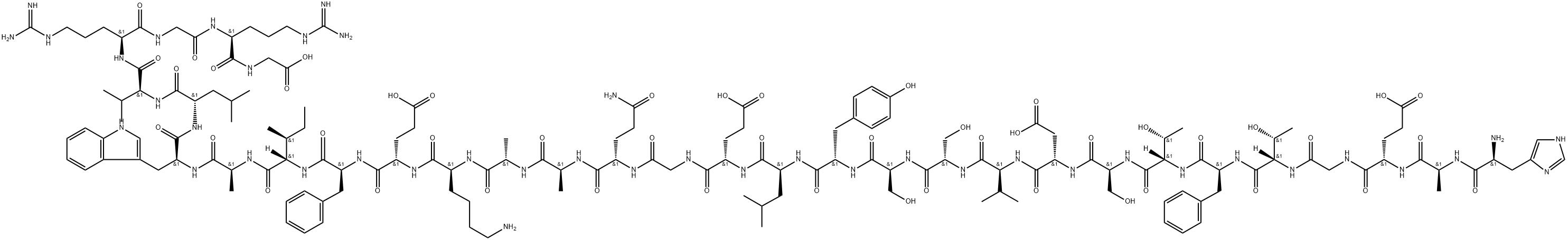 Arg34-GLP-1(7-37) Struktur