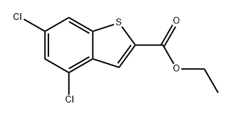 4,6-二氯苯并[B]噻吩-2-甲酸乙酯, 2053551-68-9, 结构式
