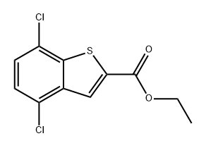 4,7-二氯-1-苯并噻吩-2-甲酸乙酯,2053552-65-9,结构式