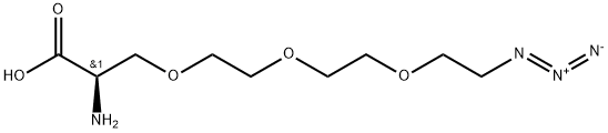叠氮-三(乙氧基)-L-丙氨酸TFA盐 结构式