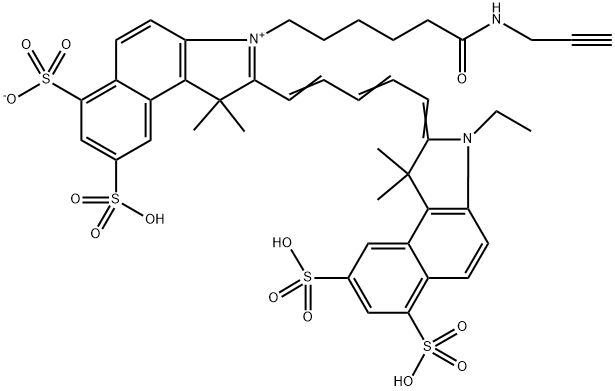 Trisulfo-Cy5.5-Alkyne Structure