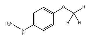 Hydrazine, [4-(methoxy-d3)phenyl]- Struktur
