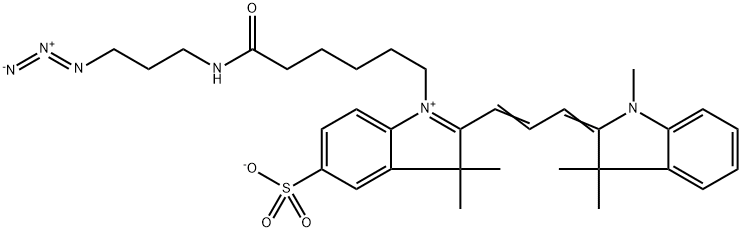 monoSulfo-Cy3 azide 结构式