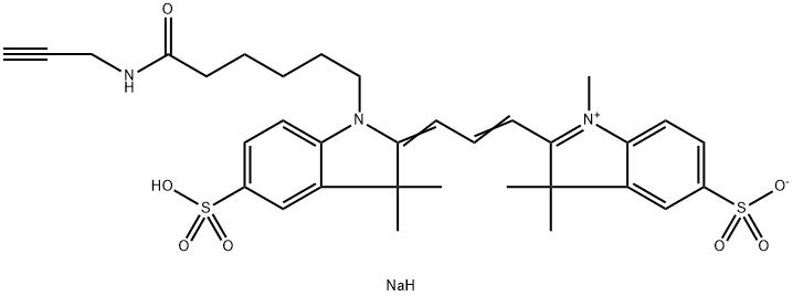 DISULFO-CY3 ALKYNE, 2055138-88-8, 结构式