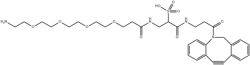 Sulfo DBCO-PEG4-amine Struktur