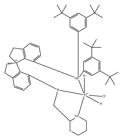 IR-(R)-DTB-SPIROSAP, 2055233-32-2, 结构式
