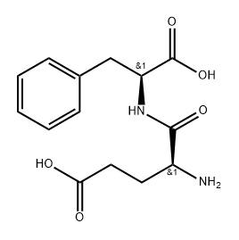 L-Phenylalanine, L-α-glutamyl- Structure